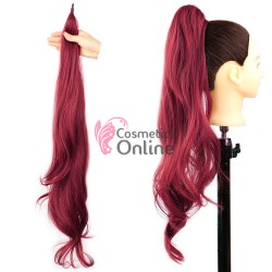 Extensie de par coada de cal cu lungime de 80 cm Saisity  Cod SSY8239 Visiniu